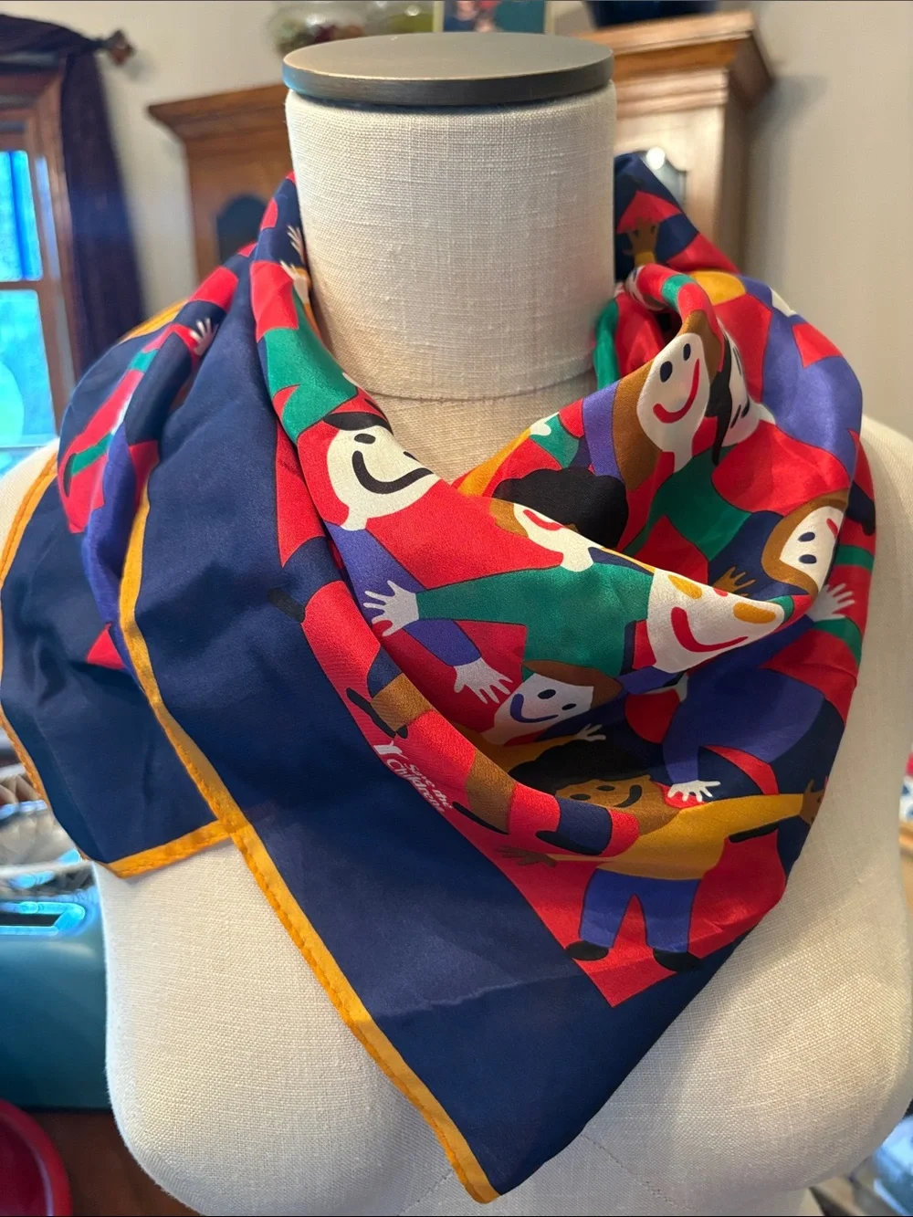 Vintage Save the Children for Vera silk scarf